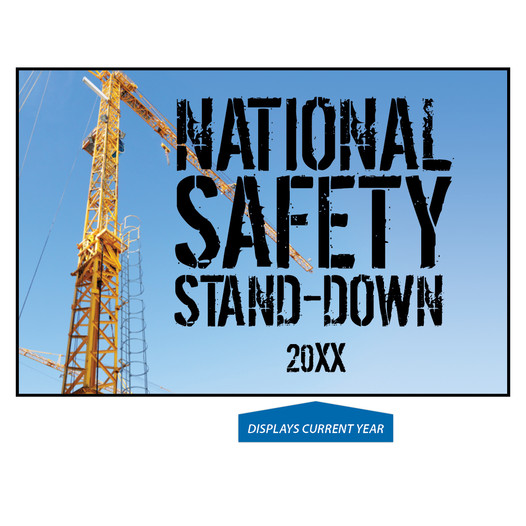 Blue National Safety Stand-Down Hard Hat / Helmet Label