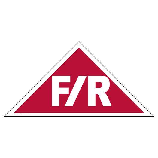 F R Floor And Roof Truss Identification Sign NHE-13696