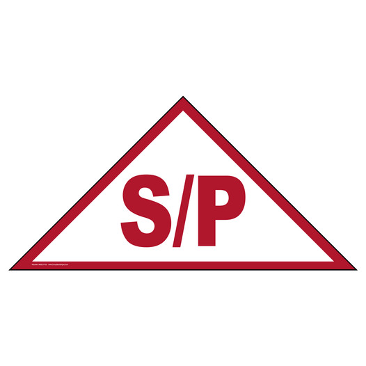 S P Solar Panel Identification Sign NHE-27703