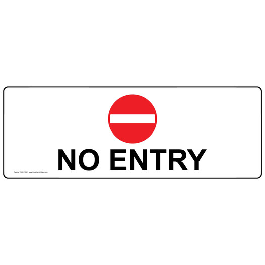 No Entry Label for Restricted Access