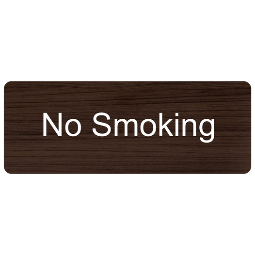 Kona Engraved No Smoking Sign EGRE-460_White_on_Kona