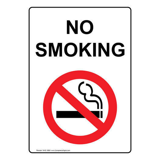 No Smoking Sign NHE-16861 No Smoking