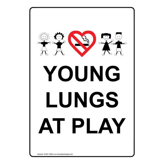 Portrait Young Lungs At Play Sign With Symbol NHEP-19562