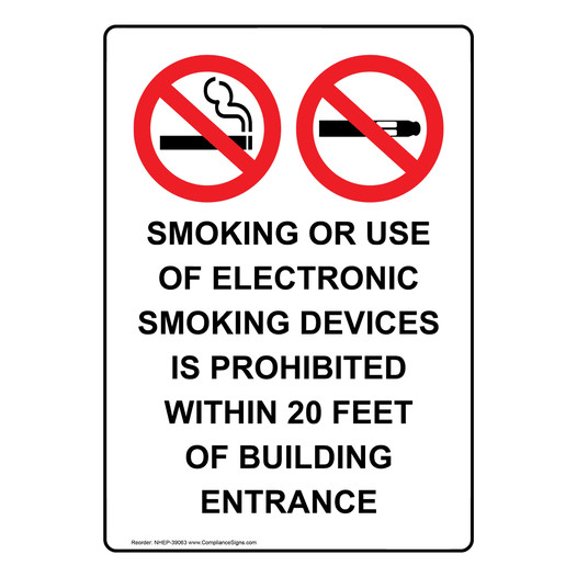 Portrait Smoking Or Use Of Electronic Sign With Symbol NHEP-39063