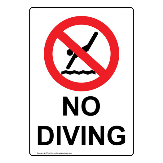 No Diving Sign for Recreation NHEP-9417