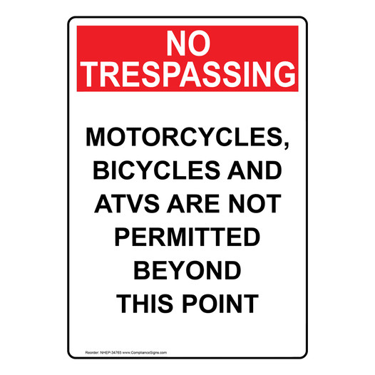Portrait Motorcycles, Bicycles And Atvs Are Sign NHEP-34765