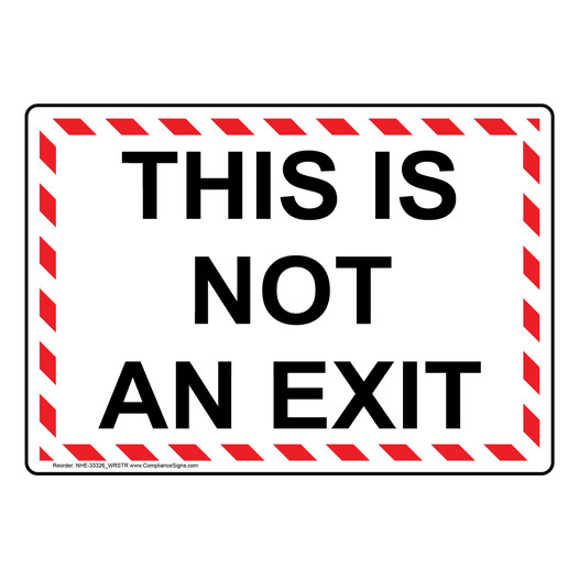 This Is Not An Exit Sign NHE-33326_WRSTR