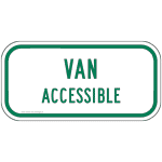 Van Accessible Sign for Accessible Parking Spots