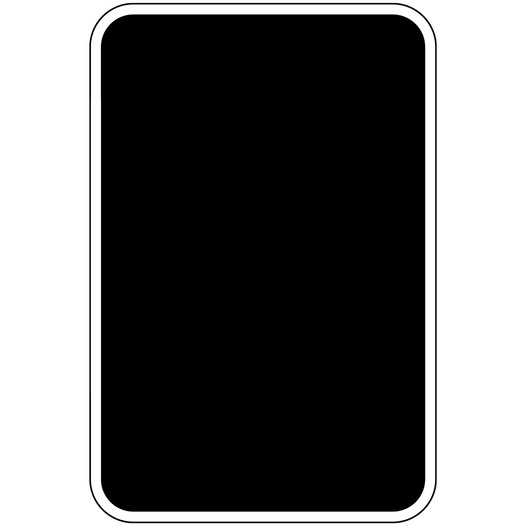 Black Blank Write-On Sign PKE-BLACK-BLANK Parking Blank Write-On