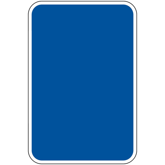 Blue Blank Write-On Sign PKE-BLUE-BLANK Parking Blank Write-On