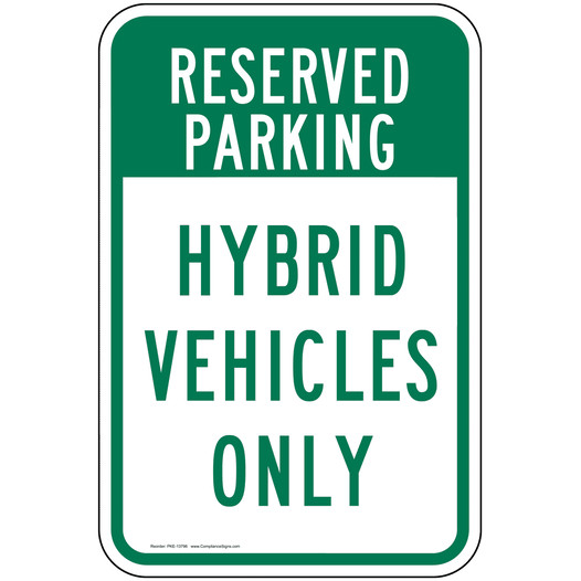 Hybrid Vehicle Parking Sign for Parking Control PKE-13796