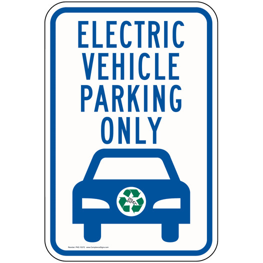 Electrical Vehicle Parking Only Sign PKE-15372