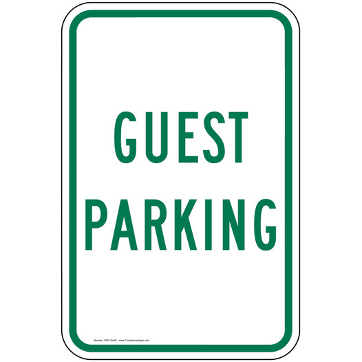 Guest Parking Sign for Parking Control