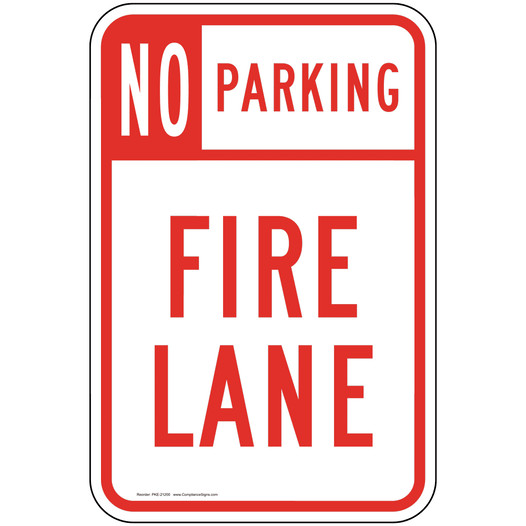 Fire Lane Sign for Parking Control PKE-21200