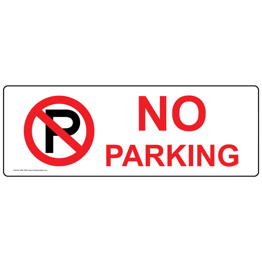 No Parking Label for Parking Control NHE-16937
