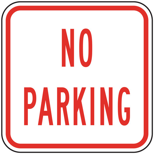 No Parking Sign for Parking Control PKE-22235