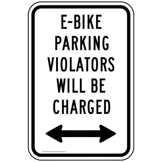 E-Bike Parking Reflective Sign PKE-37069