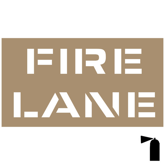Fire Lane Stencil for Parking Control NHE-19094