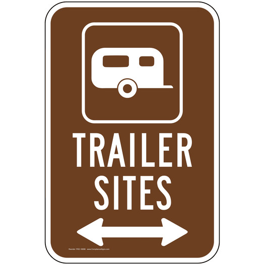 Trailer Sites With Left / Right Arrow Sign PKE-16898