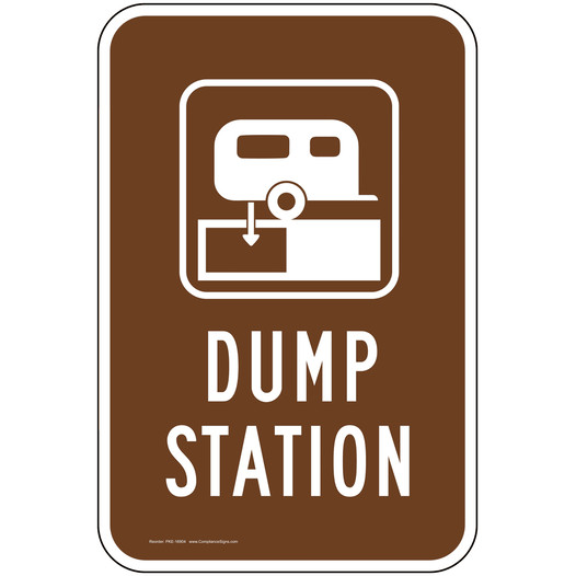 Dump Station Sign PKE-16904 Parks / Camping