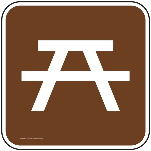 Picnic Symbol Sign for Recreation PKE-17234