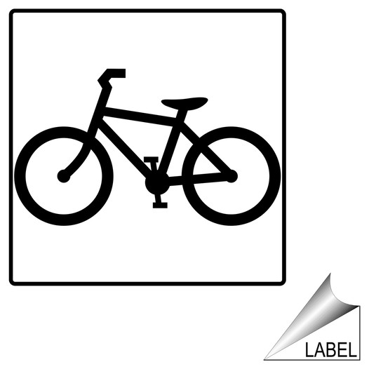 Bicycle Symbol Label LABEL-SYM-85 Children / School Safety