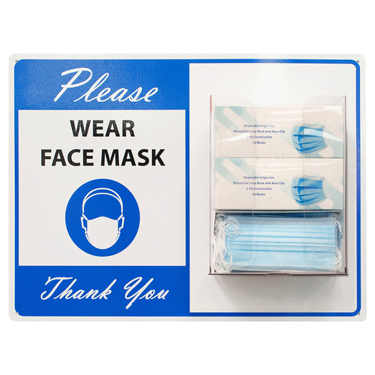 PPE Station: Please Wear Face Mask Thank You CS337986