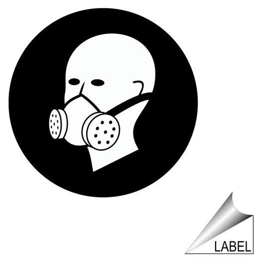 Respirator Symbol Label LABEL-SYM-31-R PPE - Respirator