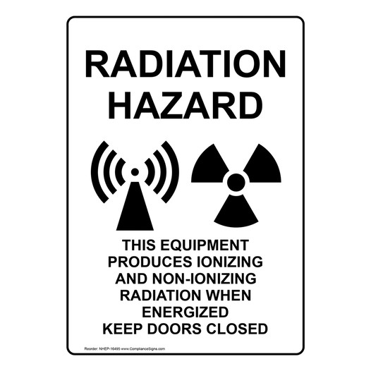 Radiation Hazard Sign for Hazmat NHEP-16495