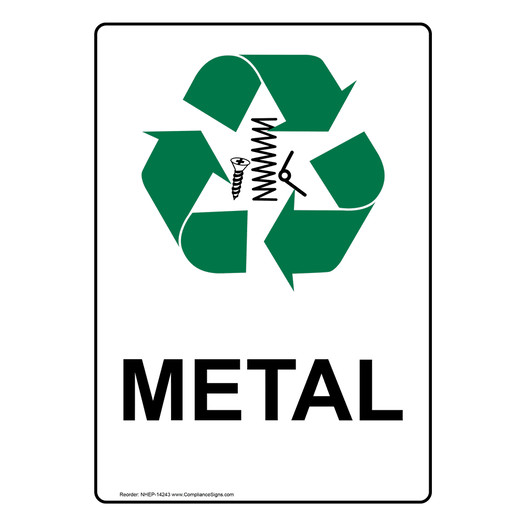Portrait Metal Sign With Symbol NHEP-14243