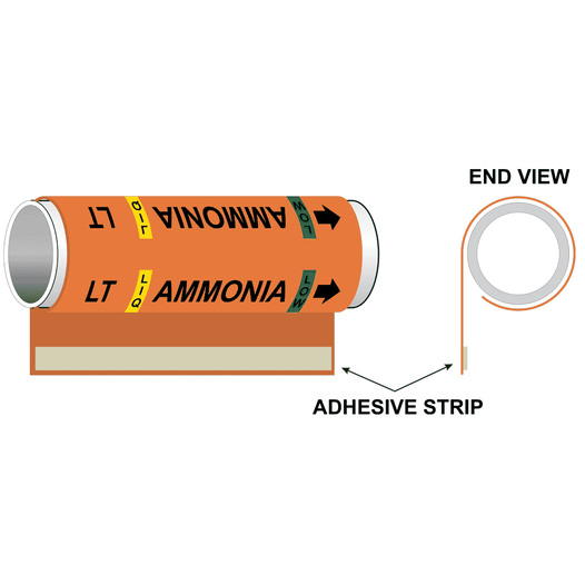 Orange LT LIQ Ammonia Low [Liquid Transfer] Pipe Wrap PIPE-50841_WRAP