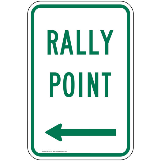 Rally Point [ Left Arrow ] Sign PKE-27737