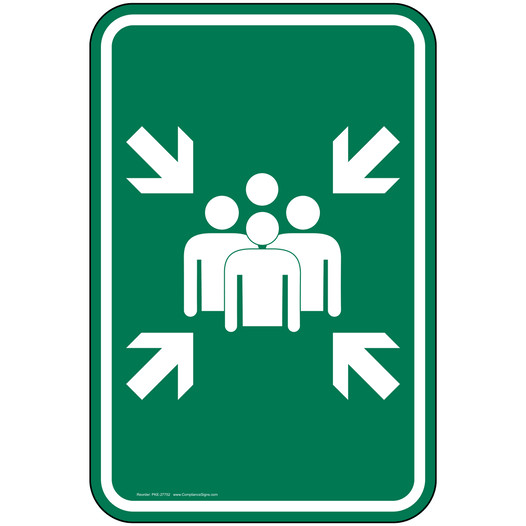 [Graphic] Muster Point Sign for Emergency Response PKE-27752