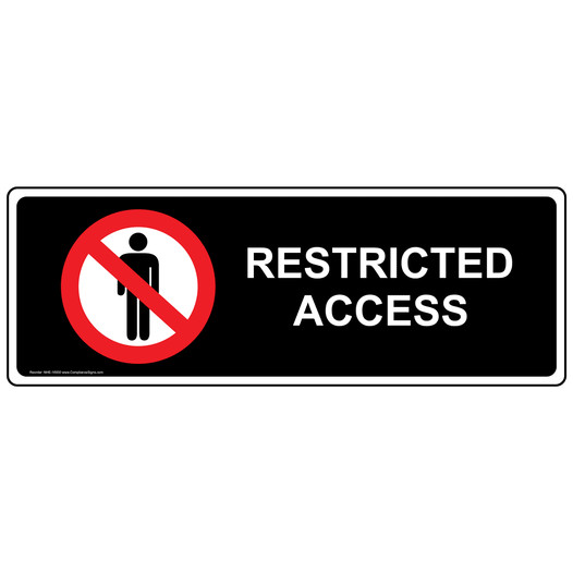Restricted Access Label for Restricted Access NHE-16930