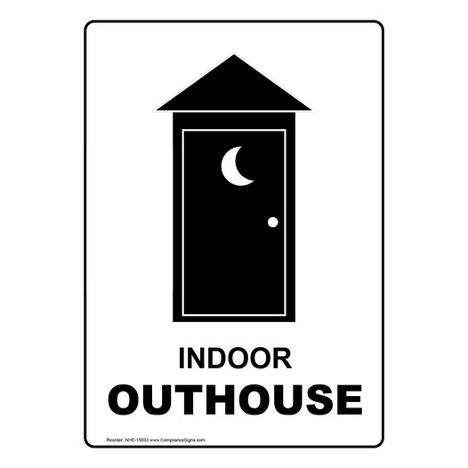 Indoor Outhouse Sign for Novelty NHE-15933