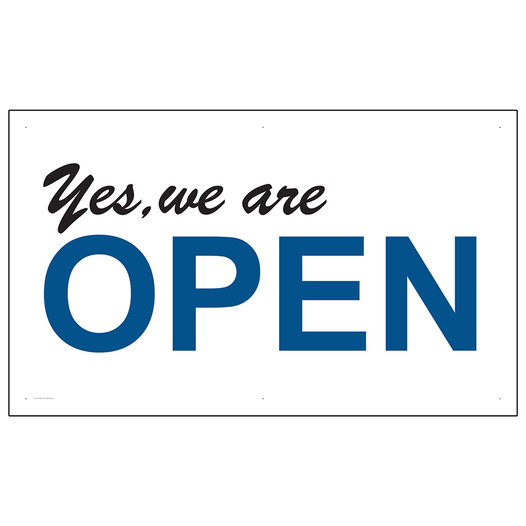 Yes, We Are Open Banner CS775861