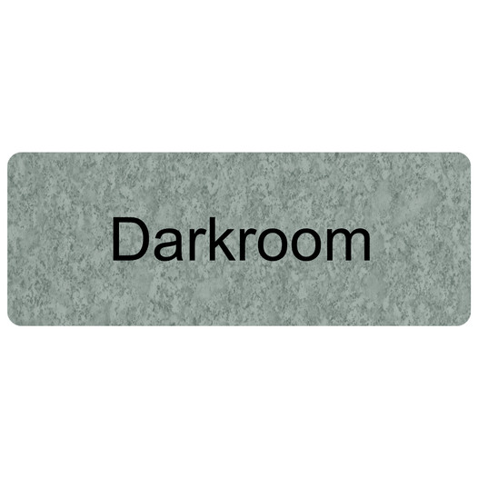 Darkroom Engraved Sign EGRE295BLKonPLMRBL Wayfinding Room Name