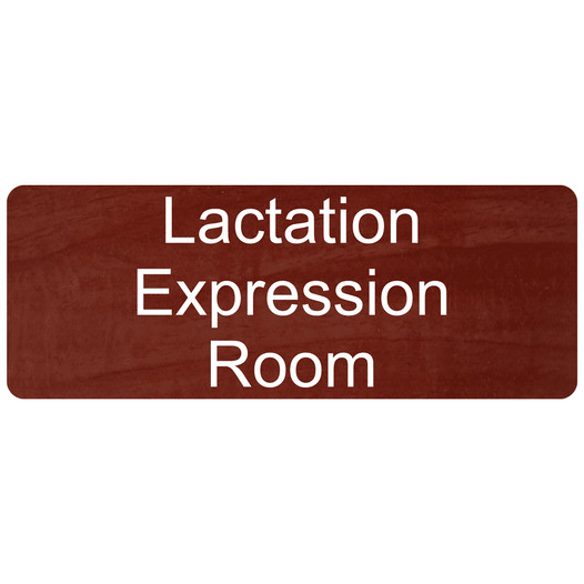 Cinnamon Lactation Expression Room Engraved Sign EGRE-37162-WHTonCNMN
