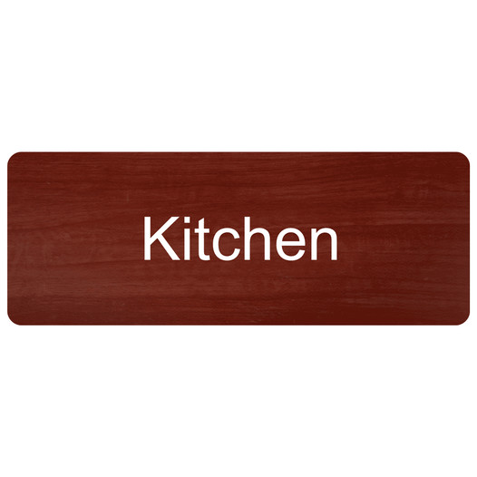 Cinnamon Engraved Kitchen Sign EGRE-385_White_on_Cinnamon
