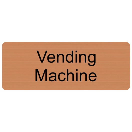 Copper Engraved Vending Machine Sign EGRE-630_Black_on_Copper