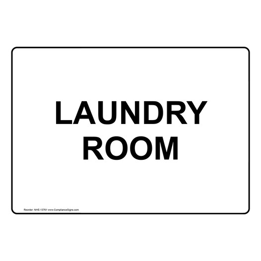 Laundry Room Sign NHE-13761 Wayfinding