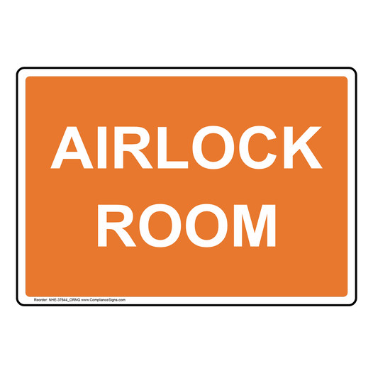 Airlock Room Sign NHE-37644_ORNG