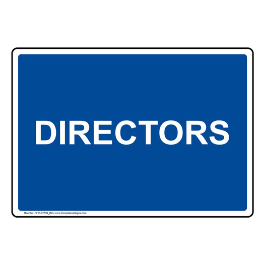 Directors Sign NHE-37738_BLU