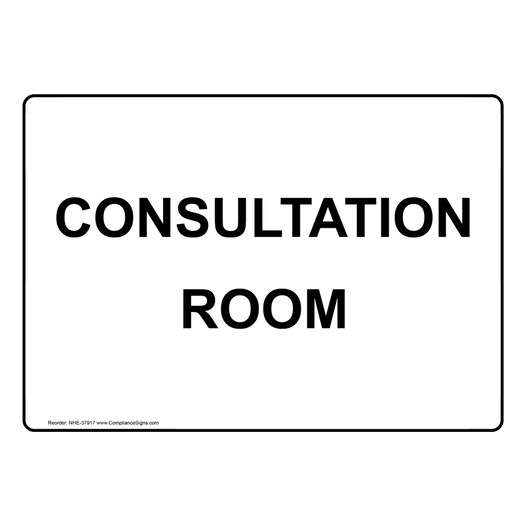 Consultation Room Sign NHE-37917
