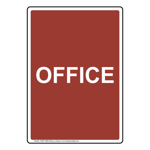 Portrait Canyon Office Sign