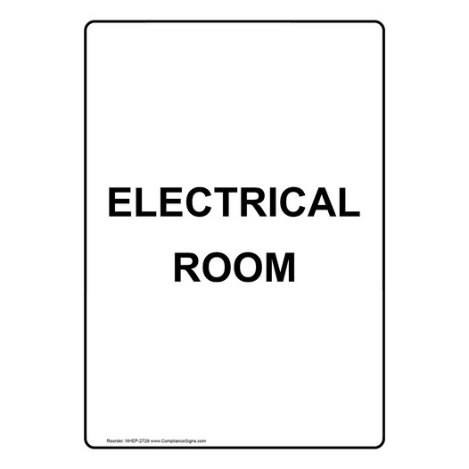 Electrical Room Sign for Electrical NHEP-2729