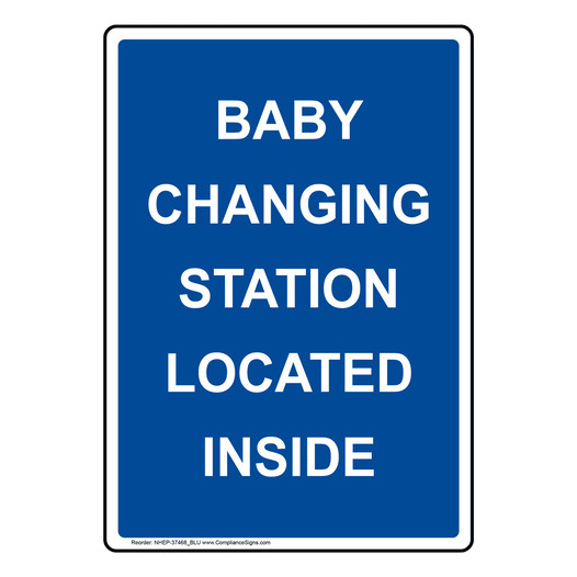 Portrait Baby Changing Station Located Inside Sign NHEP-37468_BLU