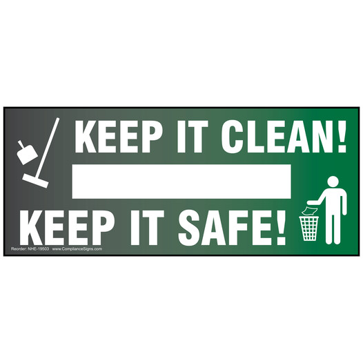 Keep It Clean! Keep It Safe! Banner