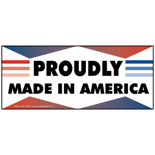 Proudly Made In America Banner NHE-19958