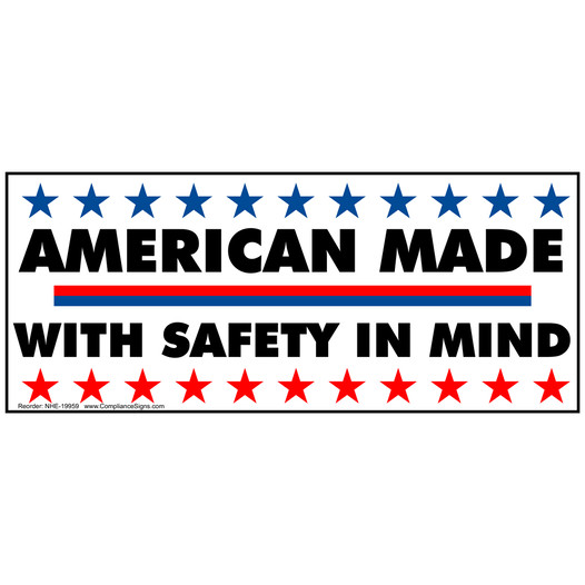 American Made With Safety In Mind Banner NHE-19959